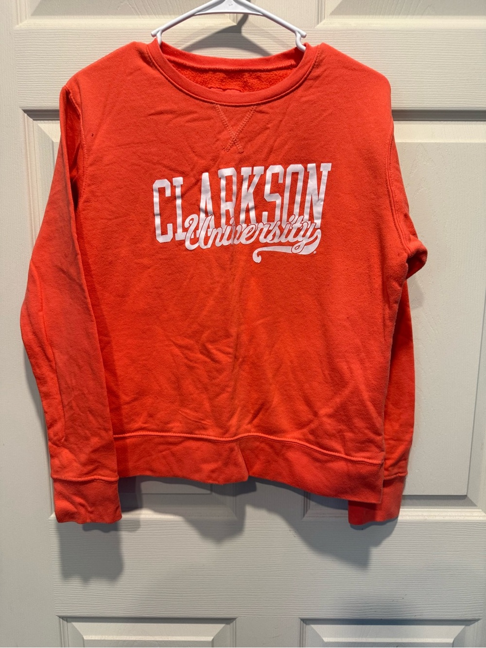 Women’s Coral Clarkson University Crewneck Sweatshirt